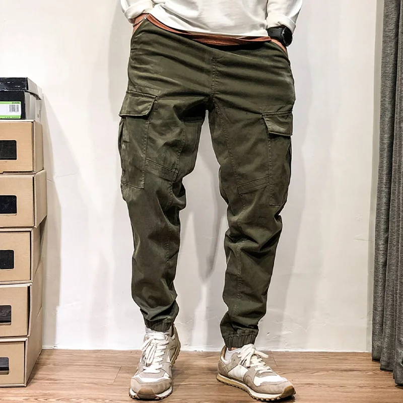 Casual Military Tactical Solid Color Jogging Pants