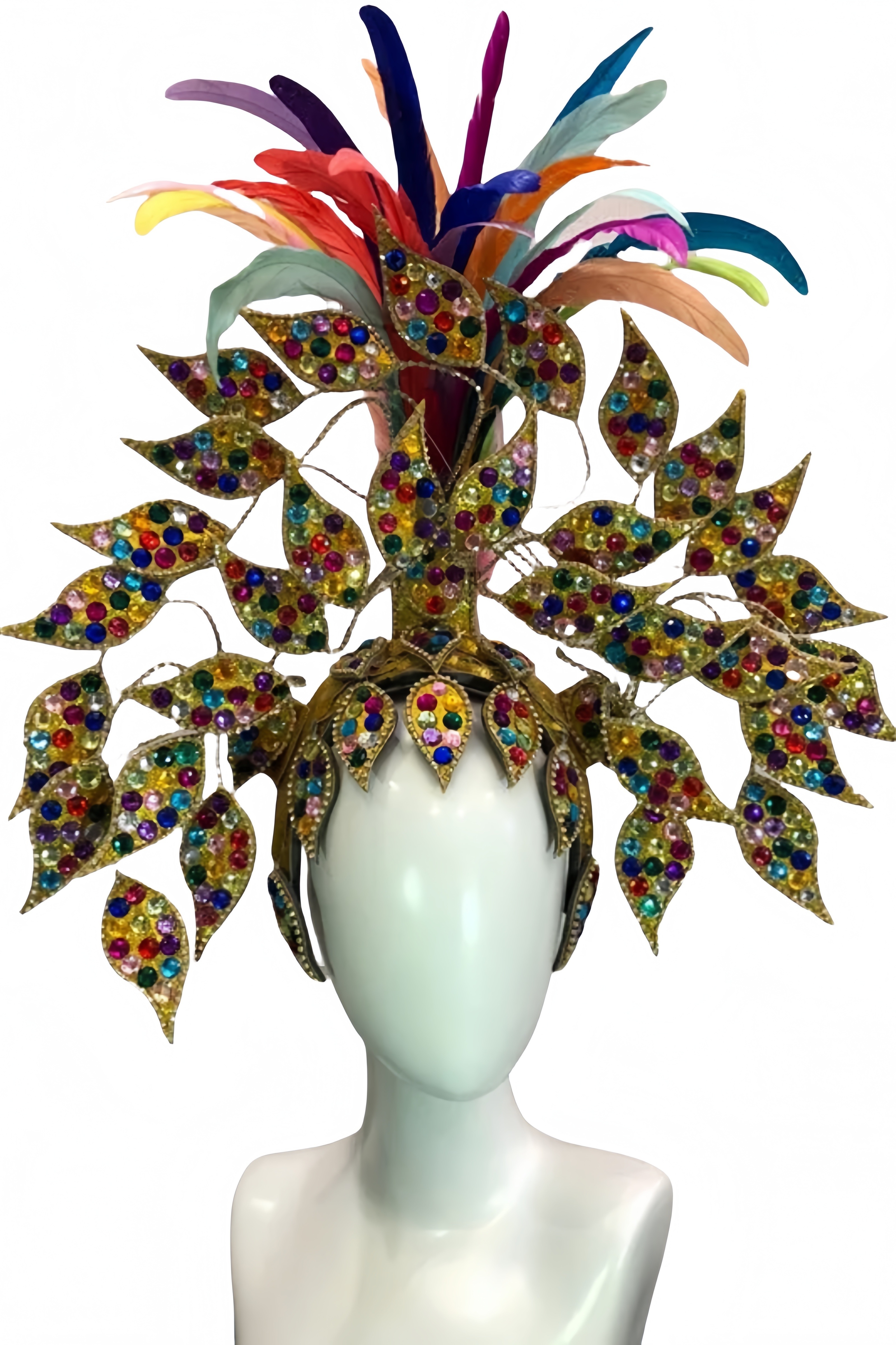 VCSHOES Dance party costumes evening gowns weddings street dances carnival costumes dance costumes belly dances feather Hat wings