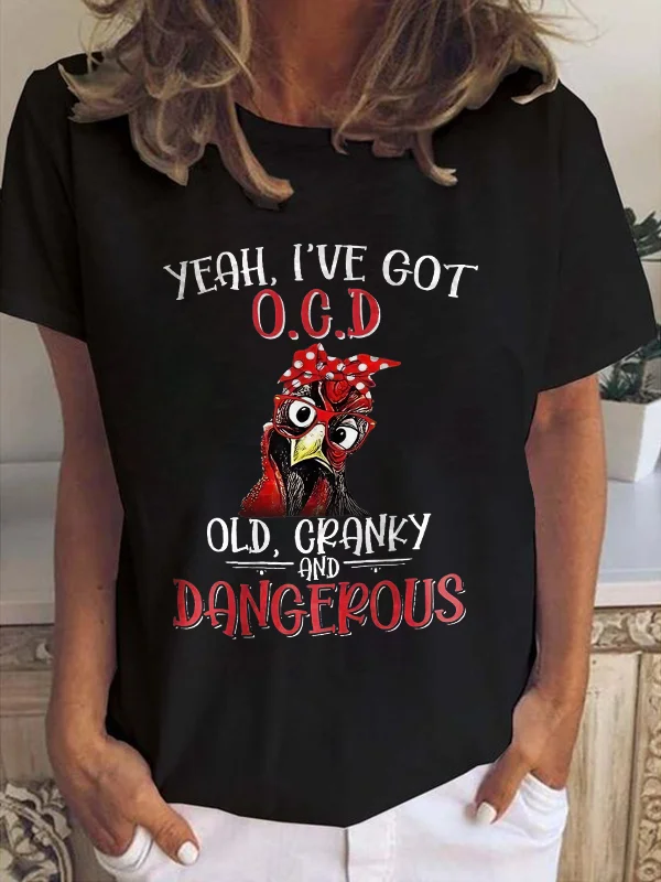Yeah, I've Got O.G.D Old, Cranky And Dangerous Funny T-shirt