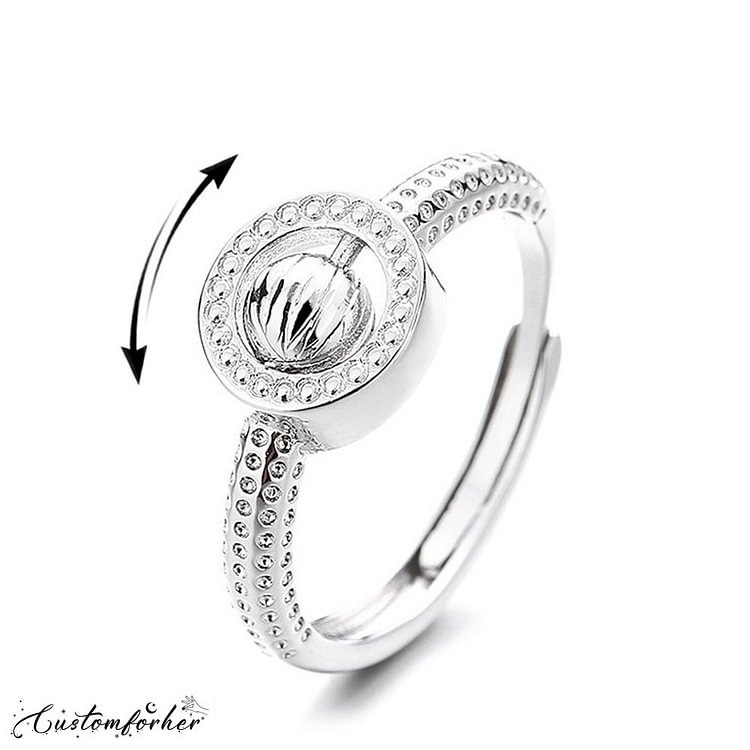 Simple Ball Bead Brass Open Ring