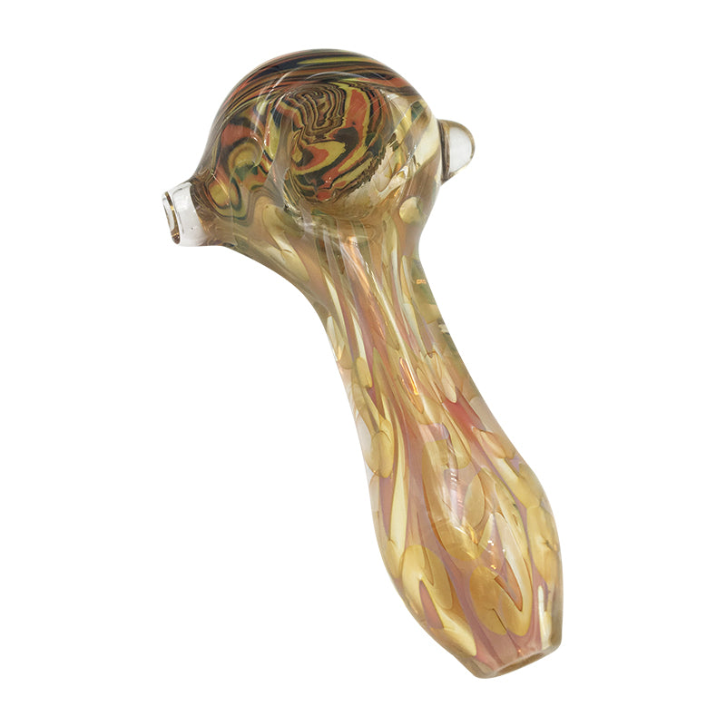Smooth Lines Spoon Pipe with Z Shape Bowl Glass Pipe