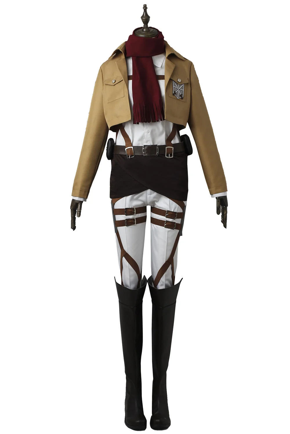 Shingeki no Kyojin Mikasa Akkaman 104th Cadet Corps Cosplay Costume