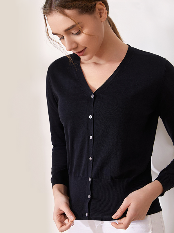 Silk Cardigan Loose Fashion Style