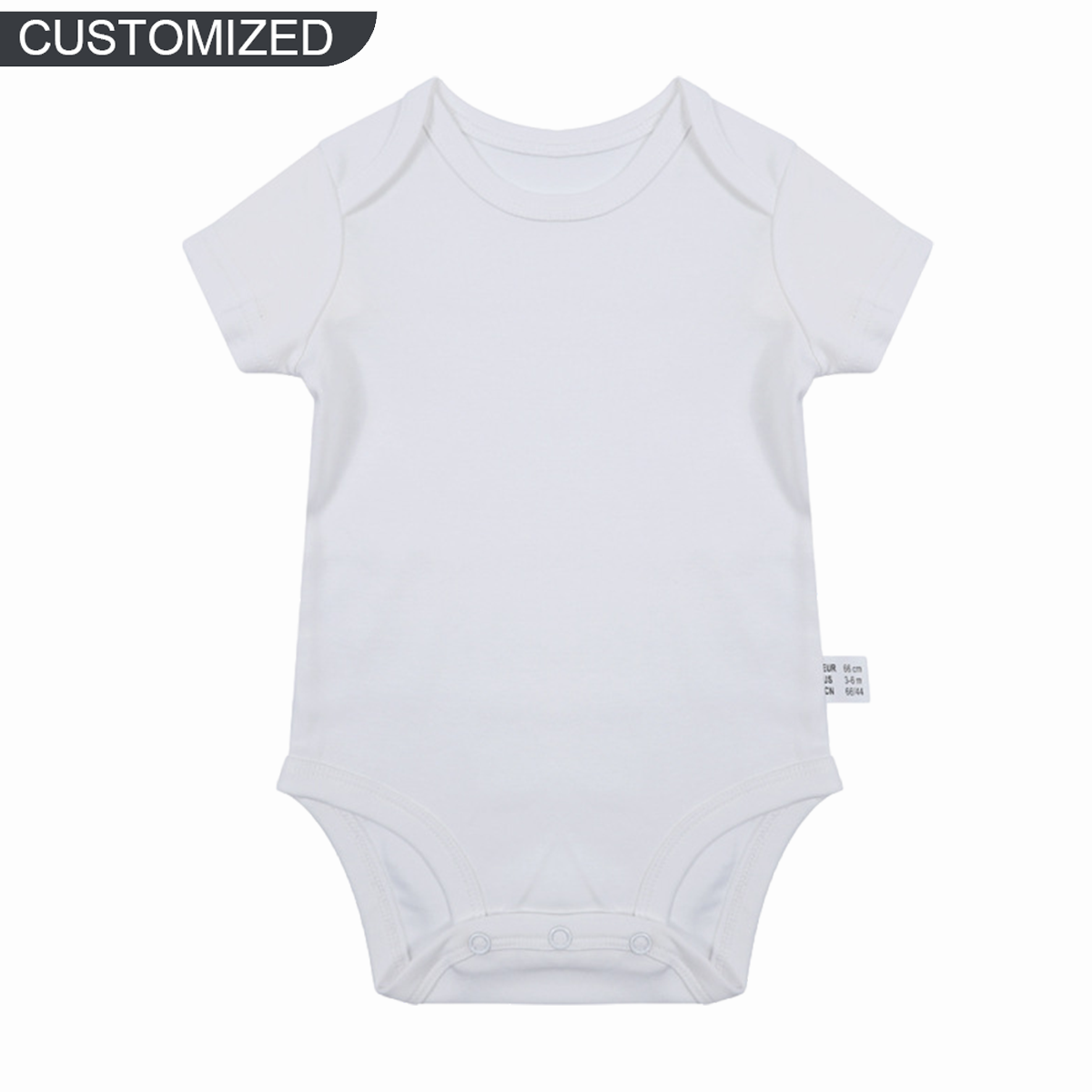 【0M-24M】Customized Butterfly&Flower Letter Baby Bodysuit
