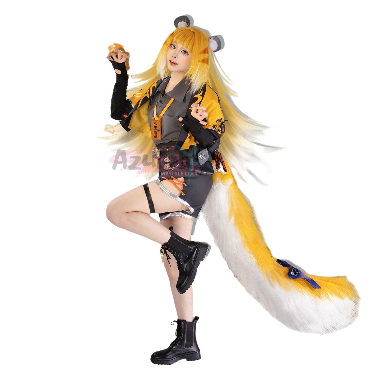 Azuiblc ゼンゼロ チーフーフー（橘福福）コスプレ衣装｜特大しっぽ