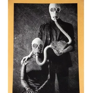 pornhint Pornhint Gas Mask Fetish Couple Freaky Vintage Photo Creepy Leather Head Face Masks Rare Weird Strange Old Photo Odd Vintage Print Oddity Photo O80