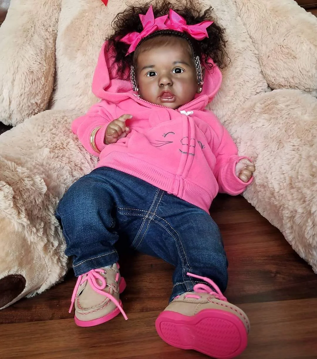 [Heartbeat💖 & Sound🔊]Real Lifelike African American Truly Black Reborn Baby Toddler Doll Girl Baby Dolls That Look Real 20'' July -Creativegiftss® - [product_tag] RSAJ-Creativegiftss®