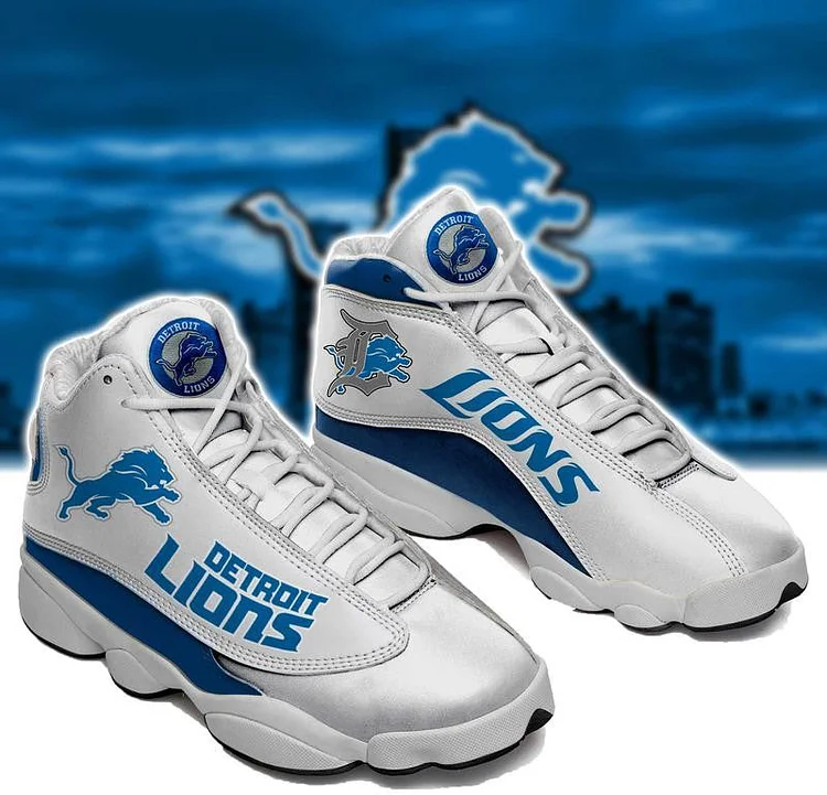 Detroit Lions Printed Unisex Basketball Shoes