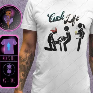 pornhint Pornhint Cuck Life BBC Whore Mens Tee, bachelor, party, NSFW shirt, hilarious, happy wife, cuck, sexy, dilf, mature, funny, party, bachelor