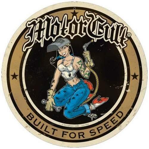 Pin up girl Garage - Round Shape Tin Signs/Wooden Signs - 30*30CM