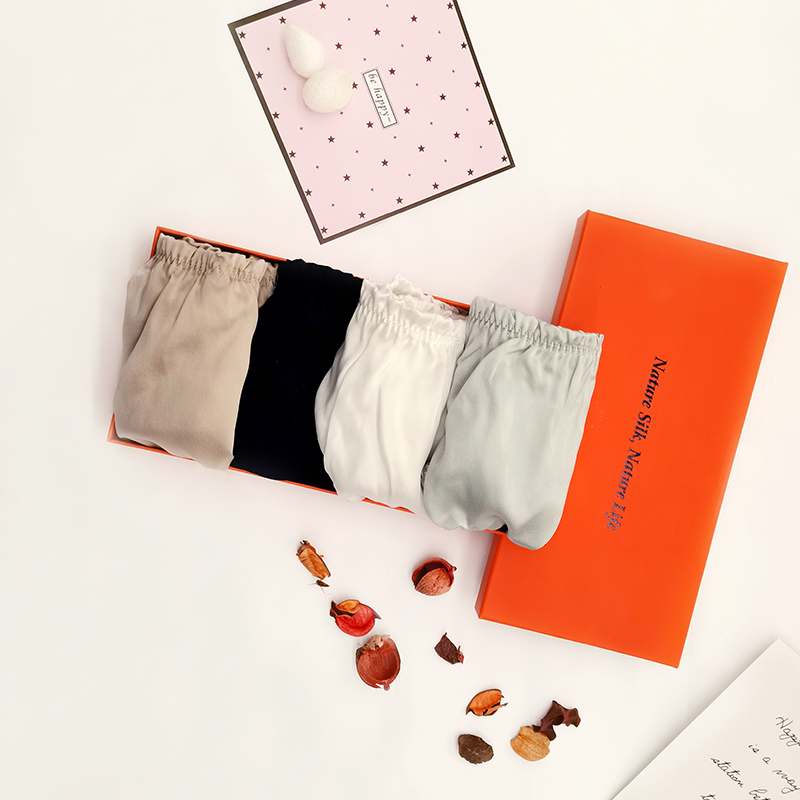 Solid Silk Panties 4-Pack
