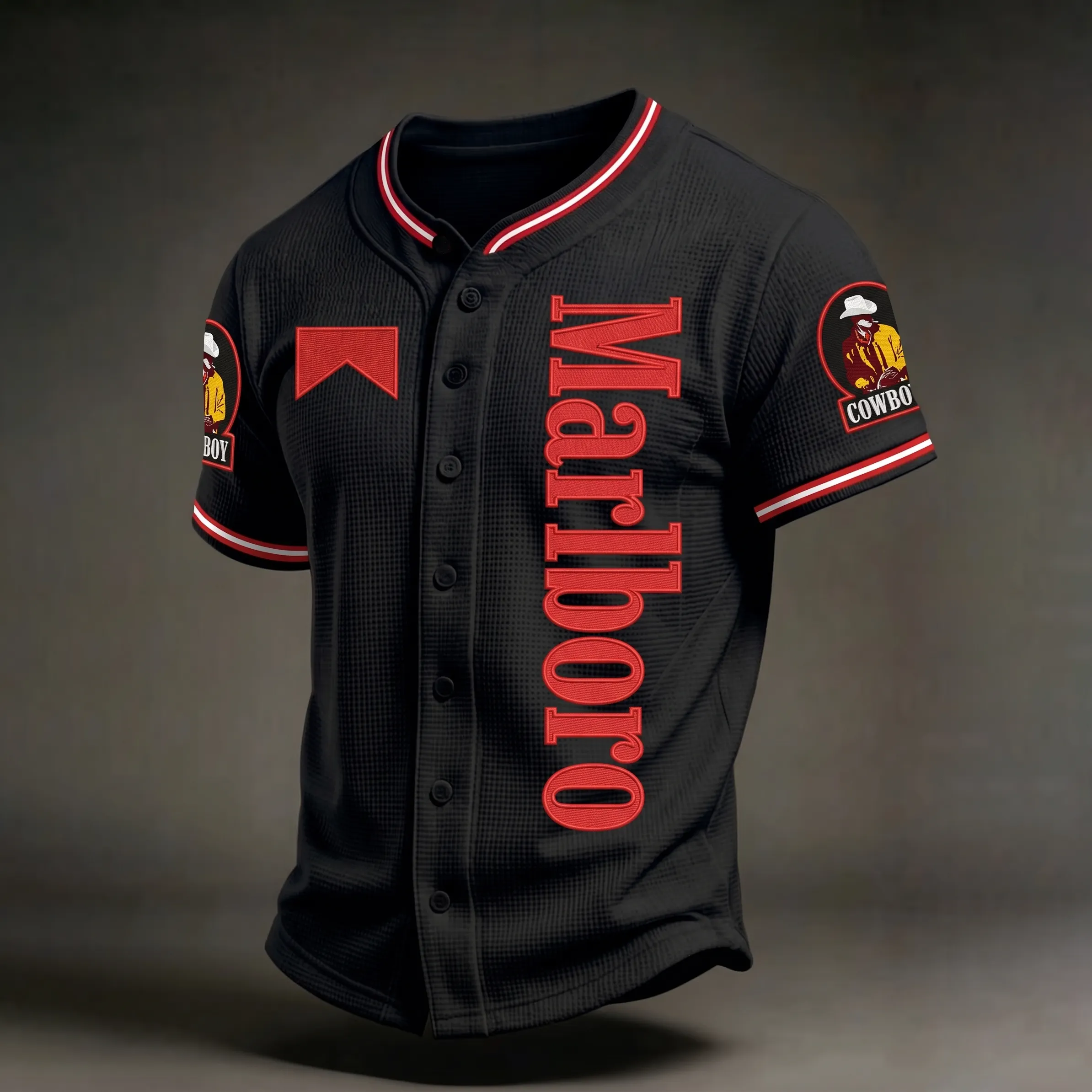 Men's Western Cowboy Graphic Jersey