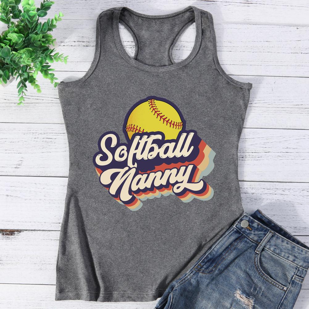 Softball nanny Vest Top-Guru-buzz