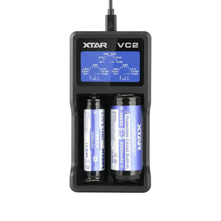 XTAR VC2 2 Bay Rechargeable Battery Charger