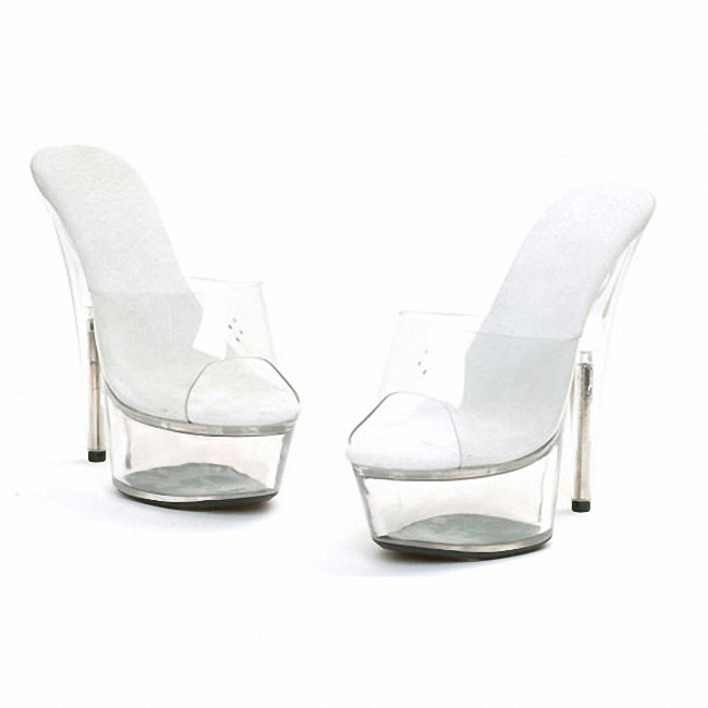VCshoes 15cm High-Heeled Slippers Women Transparent Shoes Bride Wedding Shoes Platform Steel Pipe Dance Shoes 6 Inch Fashion Summer