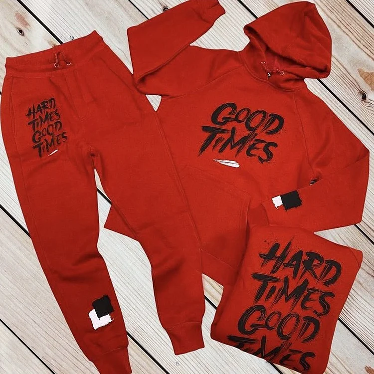 Personalized casual style alphabet print sports suit