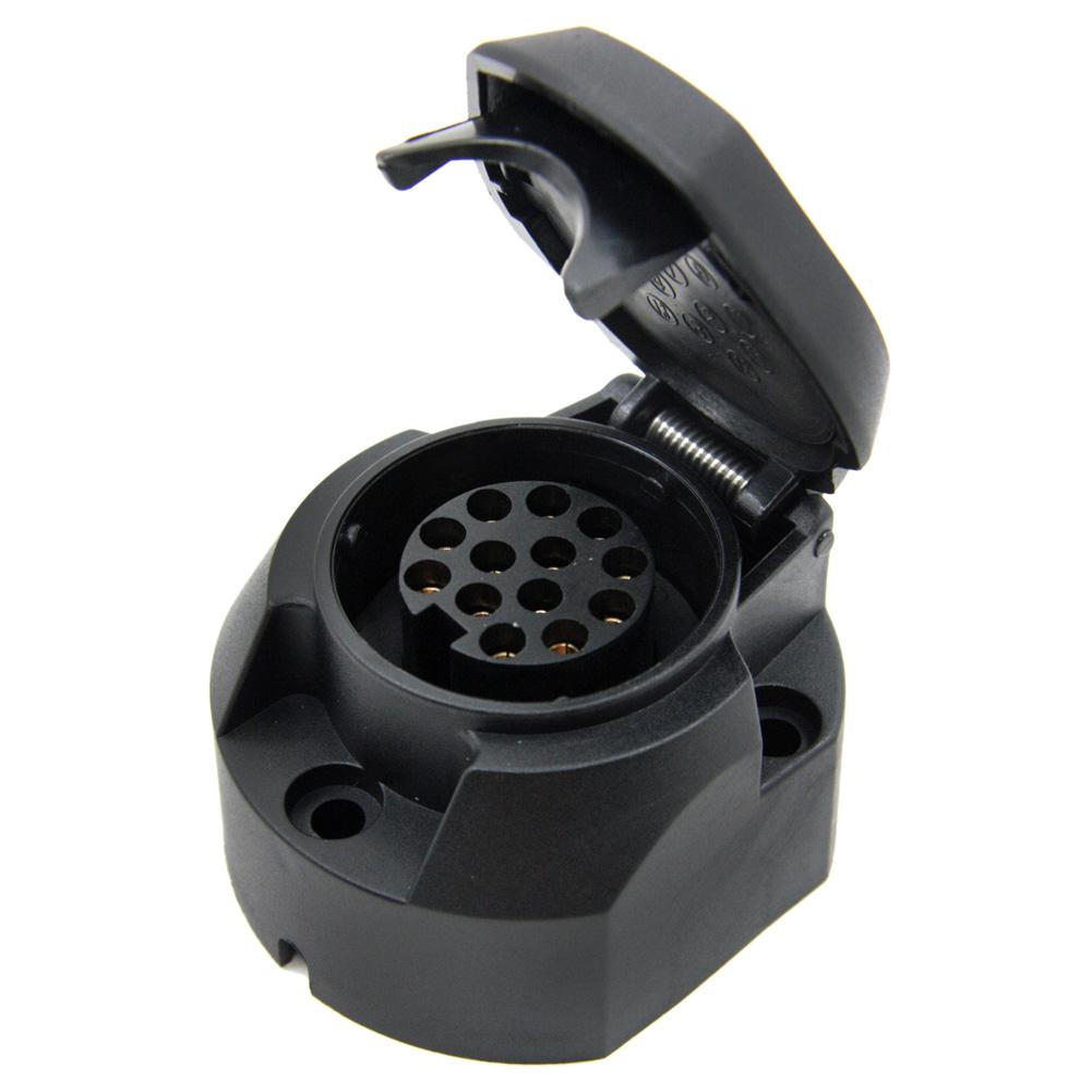13 Pin Plastic Euro Socket Trailer Plug Towbar Light Connector Adapter, 501 Original
13 Pin Plastic Euro Socket Trailer Plug Towbar Light Connector Adapter, 501 Original