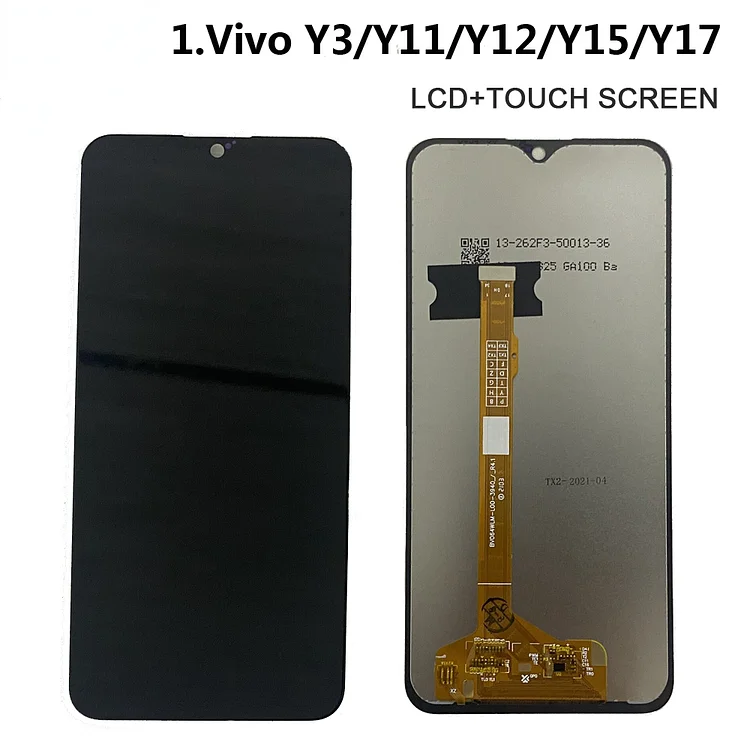 For Vivo Y17 Y3 U3X Y11 U10 2019 LCD Display Touch Screen Digitizer Assembly For Vivo Y12 Y15 Lcd Screen Repair Parts