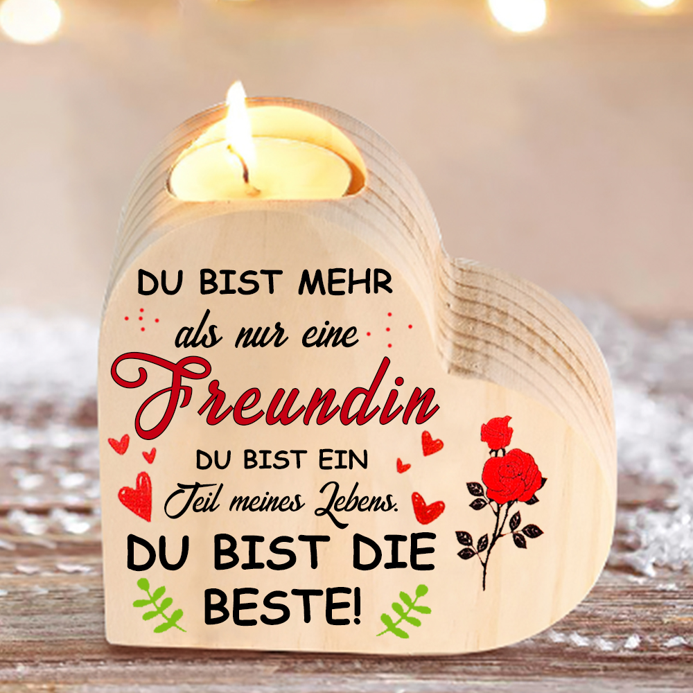 Kettenmachen Herzform KerzenhalterDu bist ein Teil meines Lebensfür
