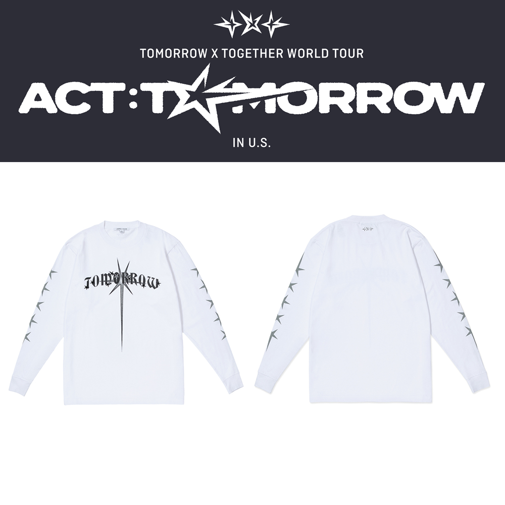 2025 Tomorrow x Together ACT Tomorrow IN US Long Sleeve White T-Shirt