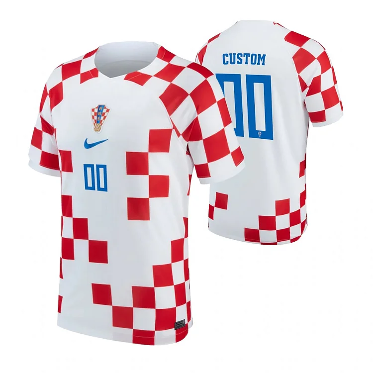 Croatia Home Shirt Kit Kids & Junior World Cup 2022 ( Printing Your Name )