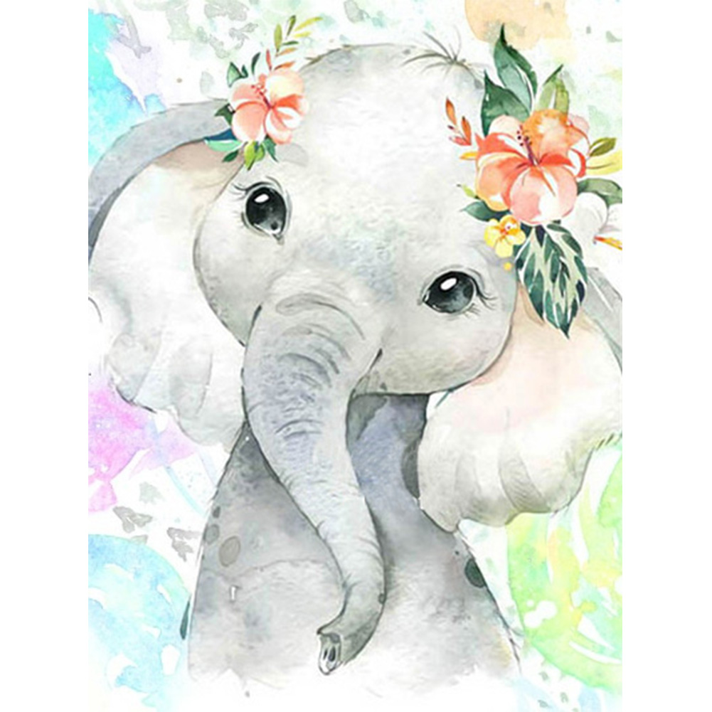 30*40CM - Cartoon Elephant With Flower - Round Drill Diamond Painting, 501 Original
30*40CM - Cartoon Elephant With Flower - Round Drill Diamond Painting, 501 Original