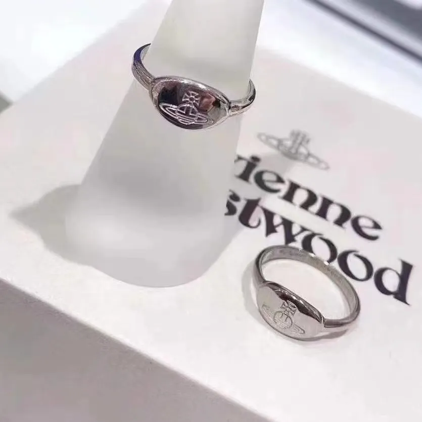 Vivienne Westwood Debossed Stamped Saturn Ring