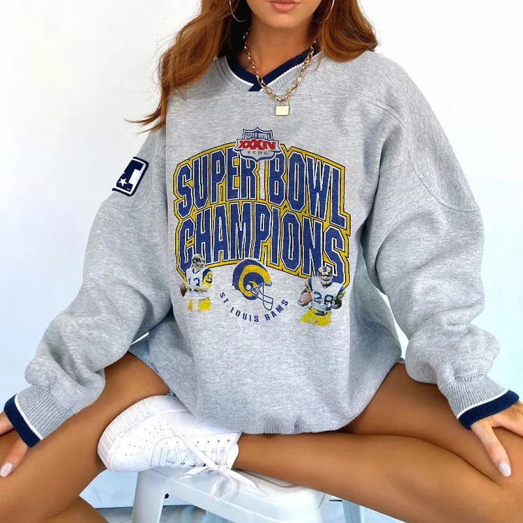 Los Angeles Rams  V-neck Pullover Sweatshirt