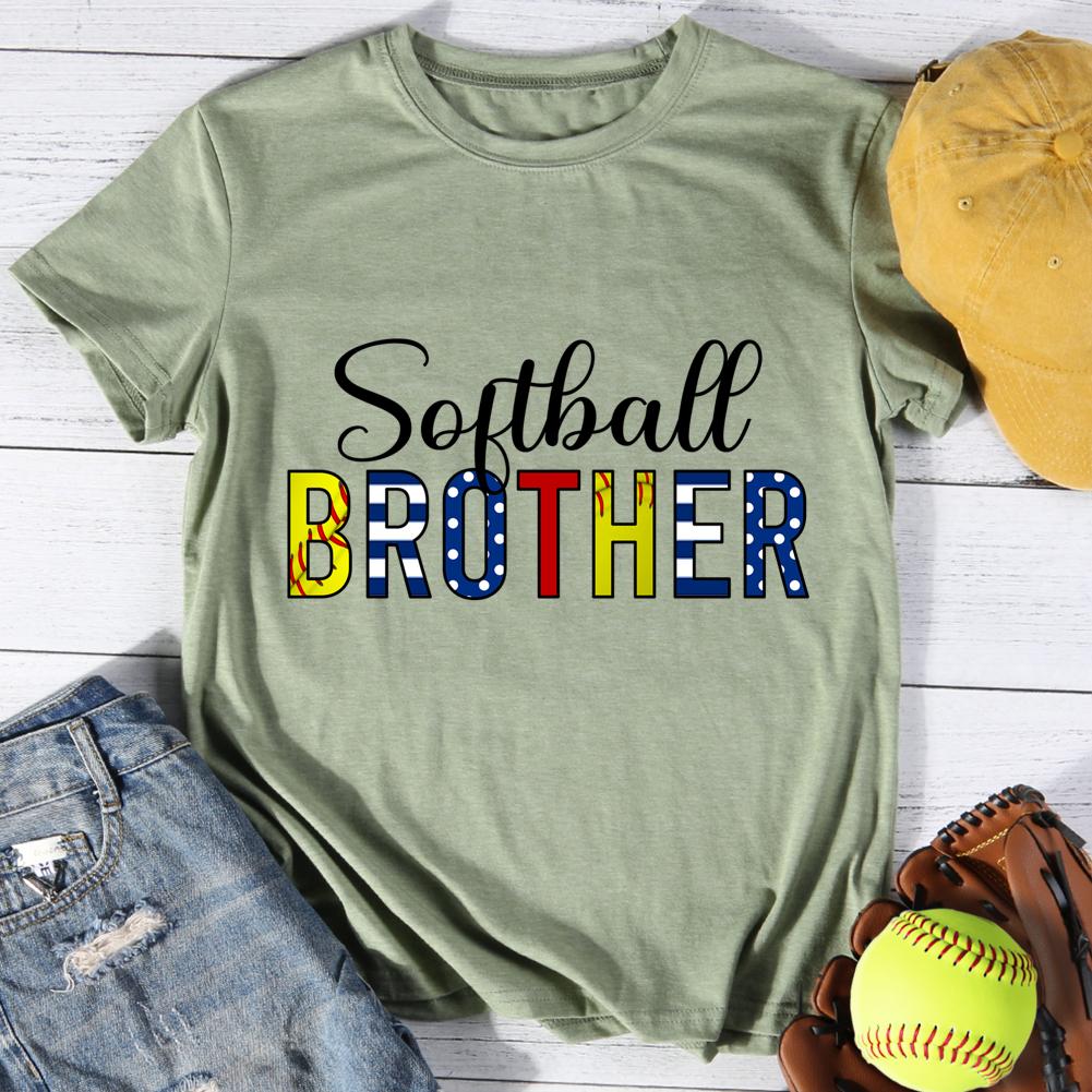 softball brother Round Neck T-shirt-0024342-Guru-buzz