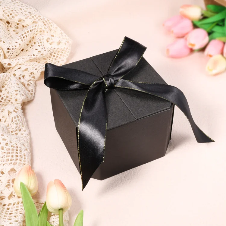 Exquisite Gift Box, Black Gift Packaging Box 