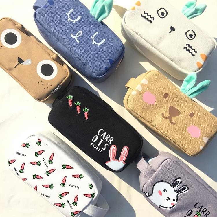 Kawaii Bunny Kitty Pencil Case S12729
