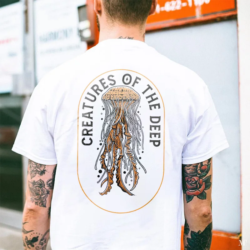 Creatures Of The Deep Printed Men's T-shirt
