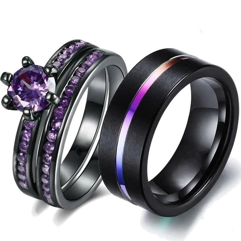 'Lilac Love' Rings