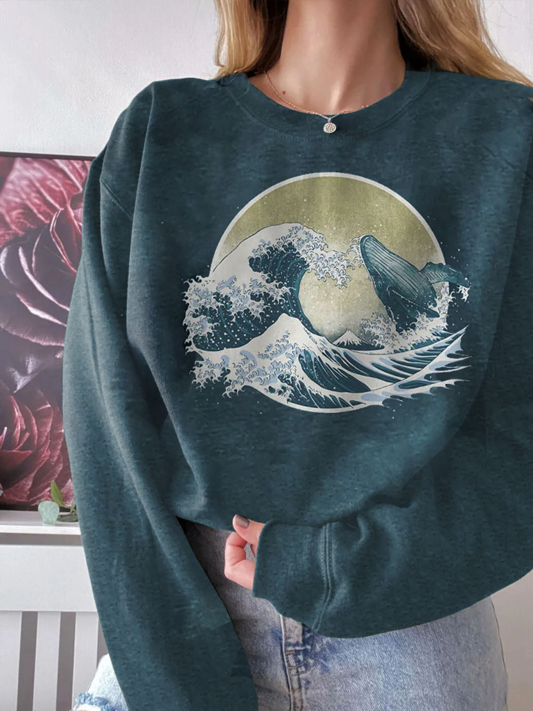 Vintage discount whale sweatshirt