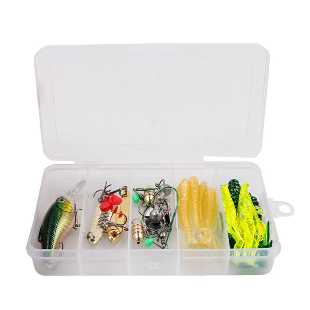 34pcs/Set Fishing Lure Minnow Hard Bait Sequin Crank Hook Fish Tackle Box, 501 Original
34pcs/Set Fishing Lure Minnow Hard Bait Sequin Crank Hook Fish Tackle Box, 501 Original