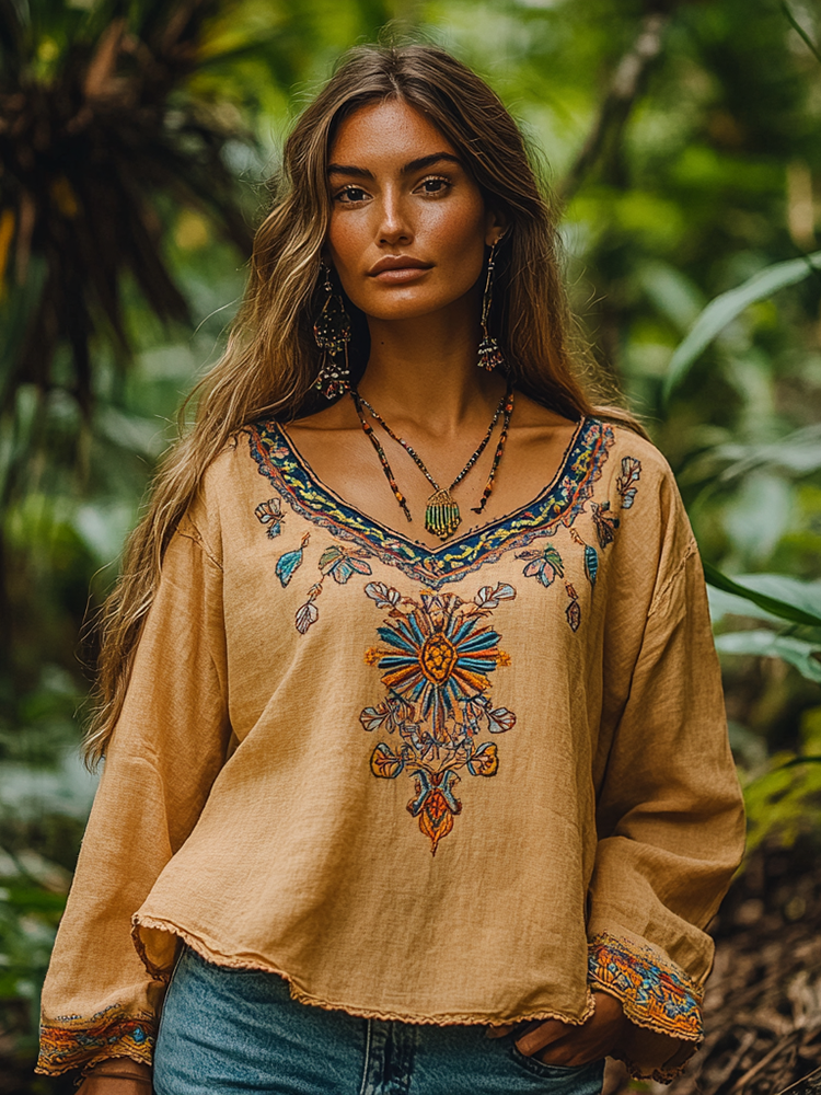 Hand Crafted Tribal work Blouse