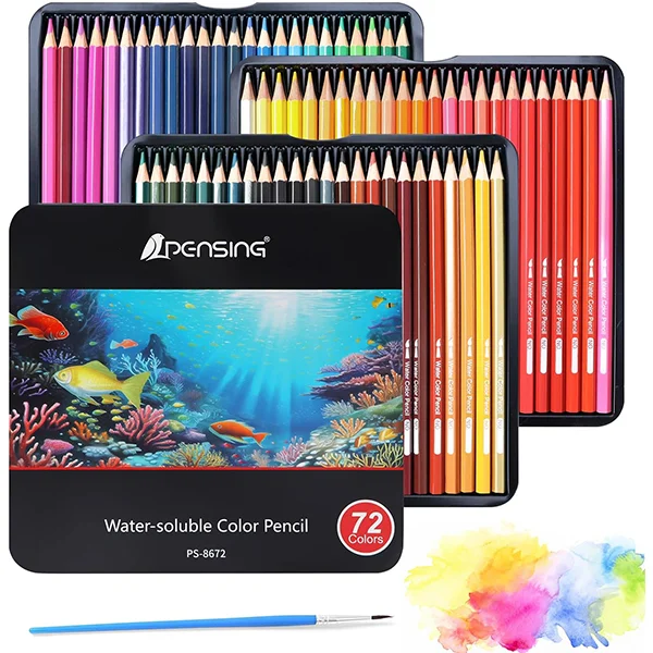 色鉛筆 72色セット 水溶性色鉛筆 プロ専用