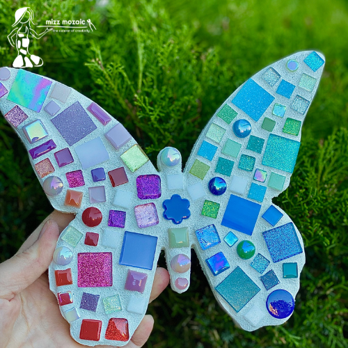 DIY Mosaic Butterfly Wall Plaque Kit