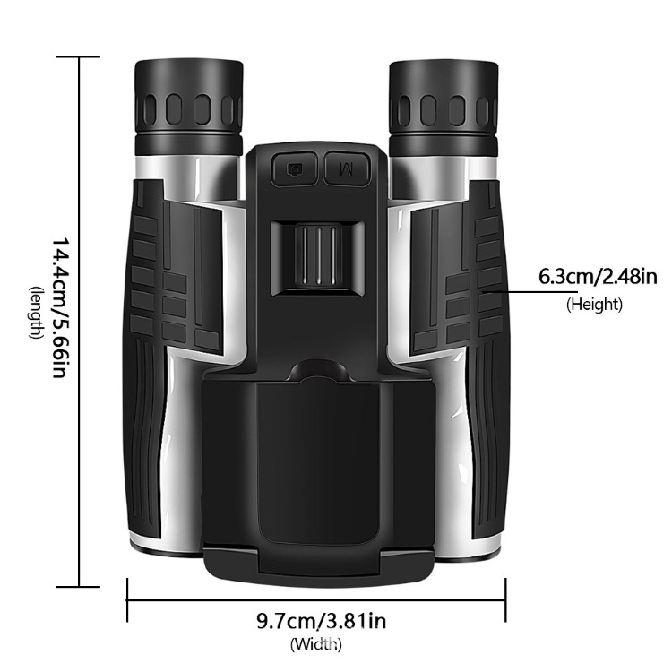 BekinTek 12x32 Digital Binoculars with Camera 2.4" LCD 8x Digital Zoom 48MP Photo 2.5K Video Recoder Camcorder for Bird Watching Concerts Sports Games 13