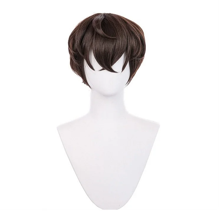 Dazai Osamu Brown Wig Cosplay Accessories Halloween Carnival Props