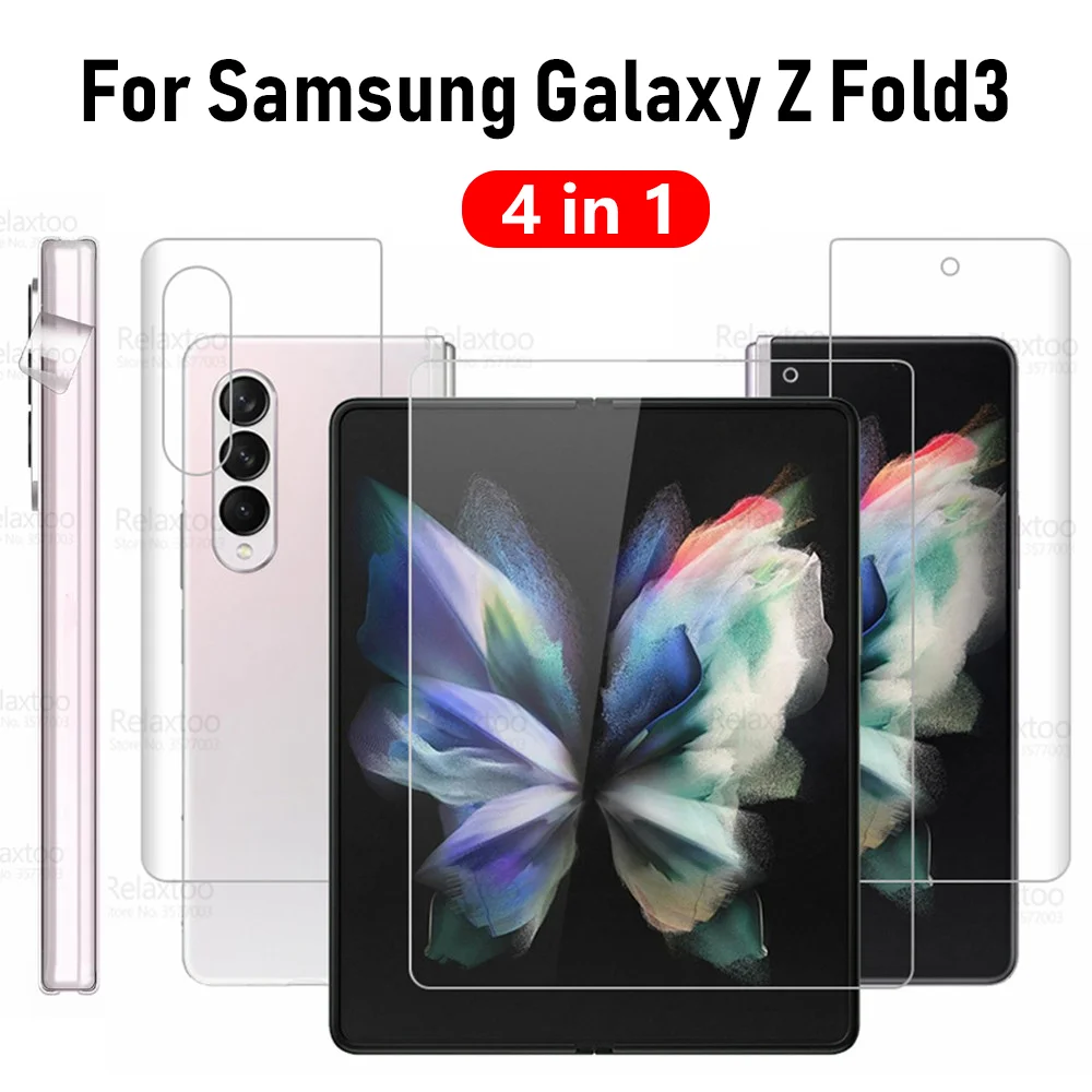 4 in 1 Screen Protector Film For Samsung Galaxy Z Fold3/Z Fold4/Z Fold5