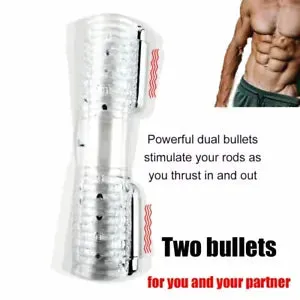 pornhint Pornhint Double Stroker Male Masturbator Delay Penis Massager Sex Toys for Men Couple Gay
