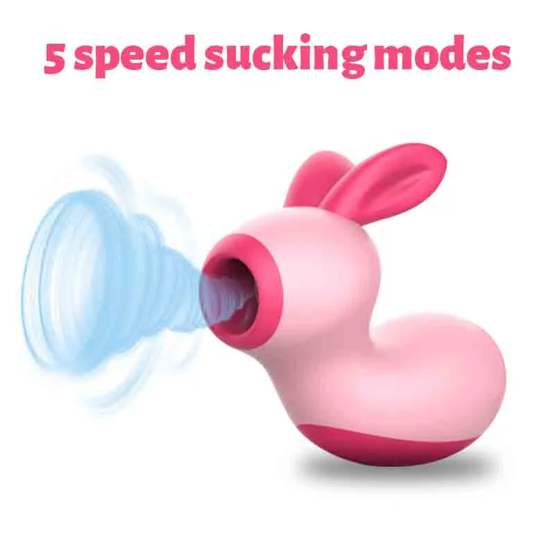 Rabbit Clit Sucker Vagina Sucking Vibrator For Adults - Rose Toy