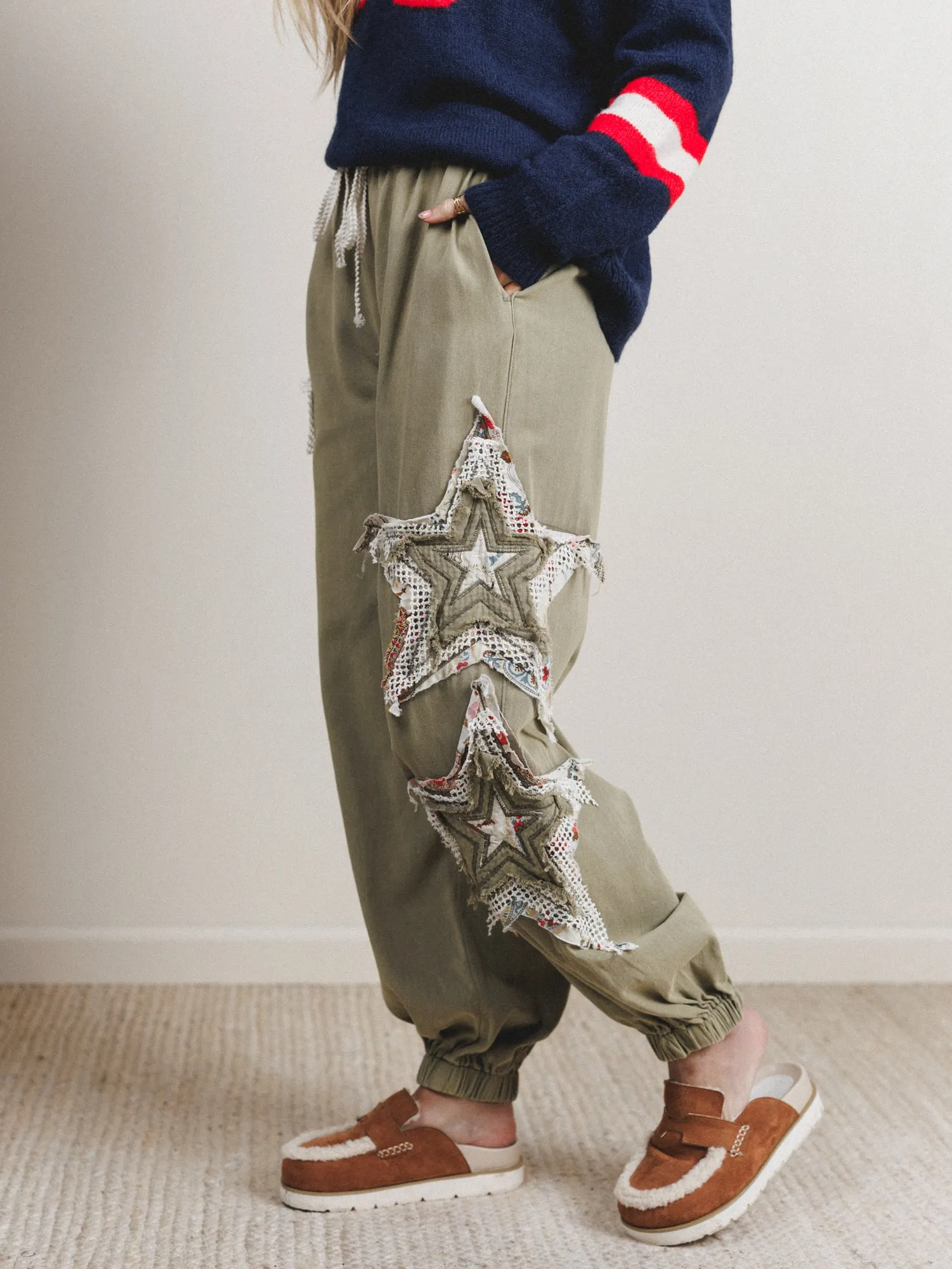 Star Cool Pants - Olive