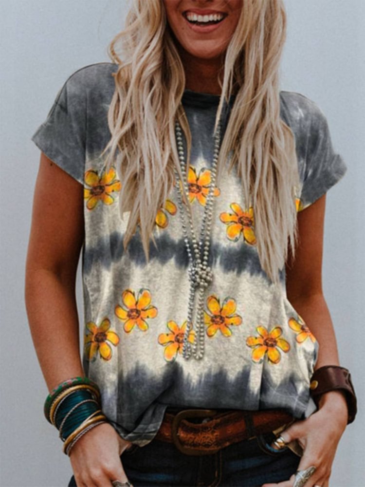 Bestdealfriday Casual Short Sleeve Crew Neck Shirts Tops 9085490