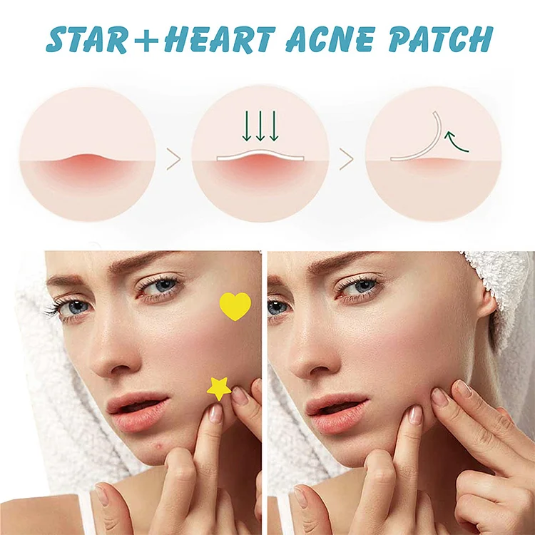 Star heart pimple patch