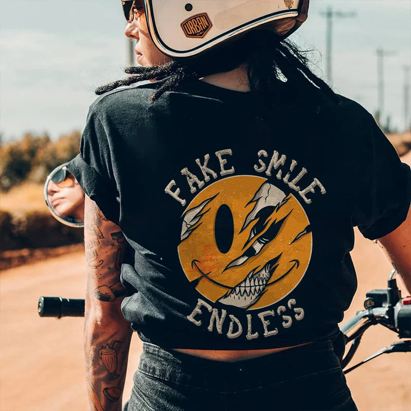 Fake Smile Endless Printed T-shirt