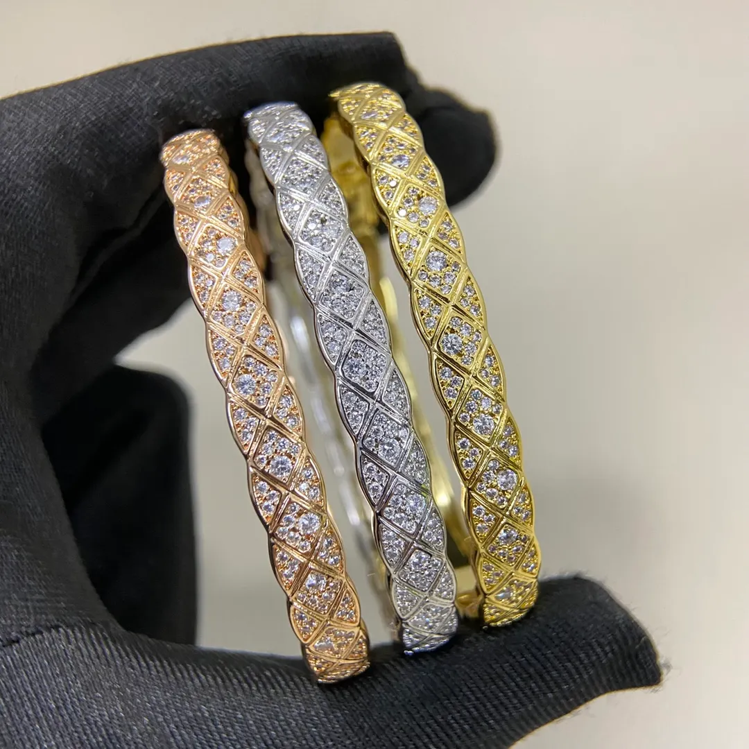 Chanel Coco Crush Full Diamond Paved Bracelet Bangle