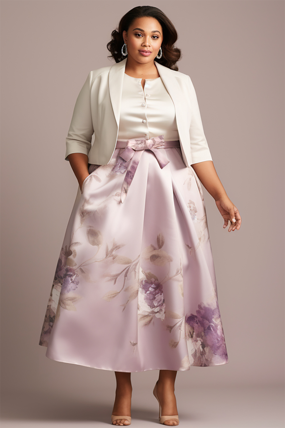 Designer Plus Size Mother of the Bride Dresses with Sleeves