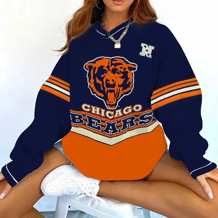 Chicago Bears V-neck Pullover Sweatshirt